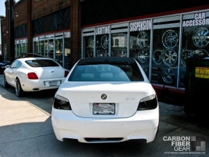 Baltimore Ravens BMW M5 with 3M DI-NOC carbon fiber roof