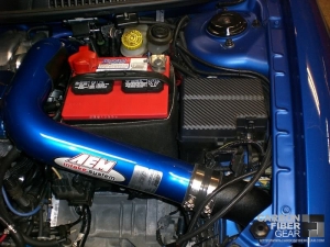 Dodge Neon SRT4 roof with carbon fiber DI-NOC in the engine bay