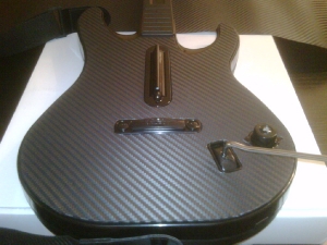 Guitar Hero guitar with 3M carbon fiber vinyl