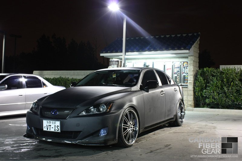 Customer Wraps His Entire Lexus Is350 In 3m Di Noc Carbon