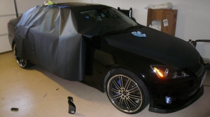 Lexus IS350 completely wrapped in 3M Carbon Fiber DI-NOC Vinyl