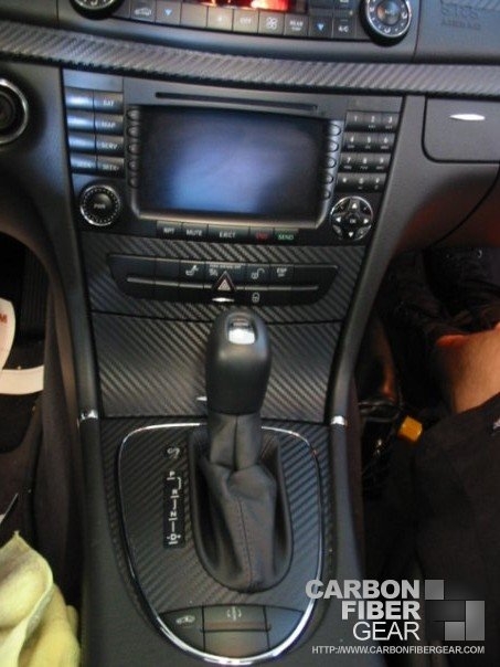 Mercedes CLK63 AMG Black Series with 3M carbon fiber DI-NOC center dash