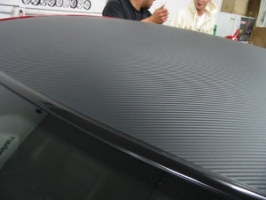 Mercedes CLK63 AMG Black Series with 3M carbon fiber DI-NOC roof