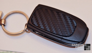 Volvo S60 R key fob wrapped in 3M DI-NOC from Carbon Fiber Film
