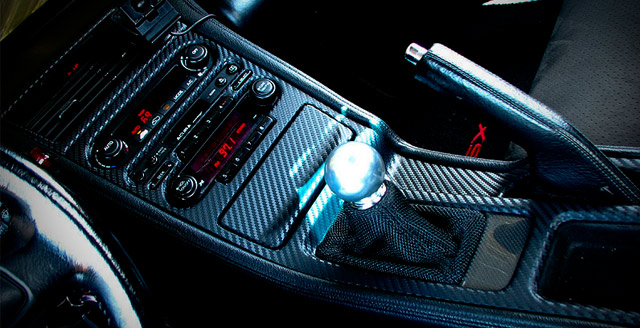 Acura NSX with carbon fiber 3M DI-NOC interior